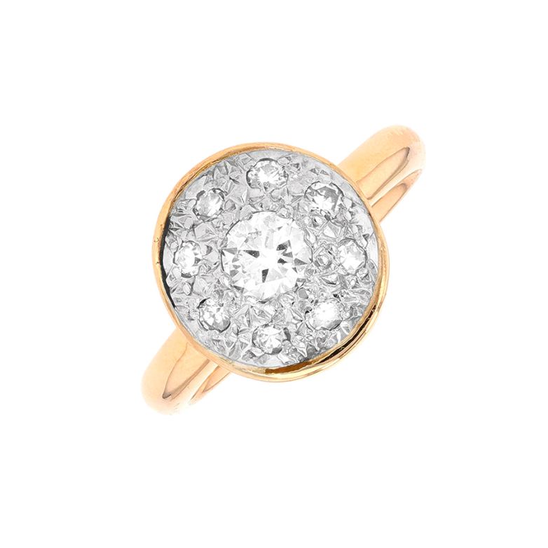 Bague diamants 0.51 carat 2 ors 6.41g Comme neuf -  reconditionné disponible sur Gemme Les Bijoux